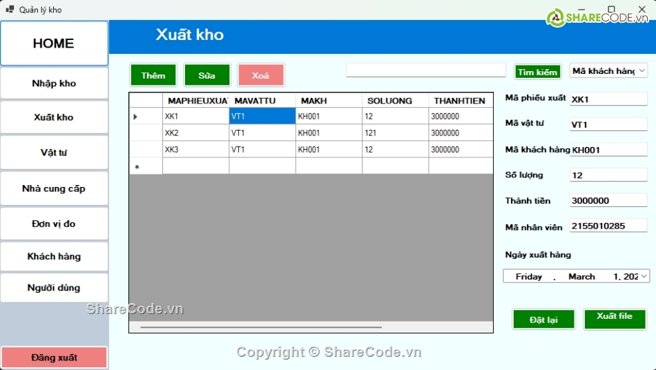 Đồ án C#,Phần mềm quản lý kho,quản lý kho,Full Database,SQL Server,Winform