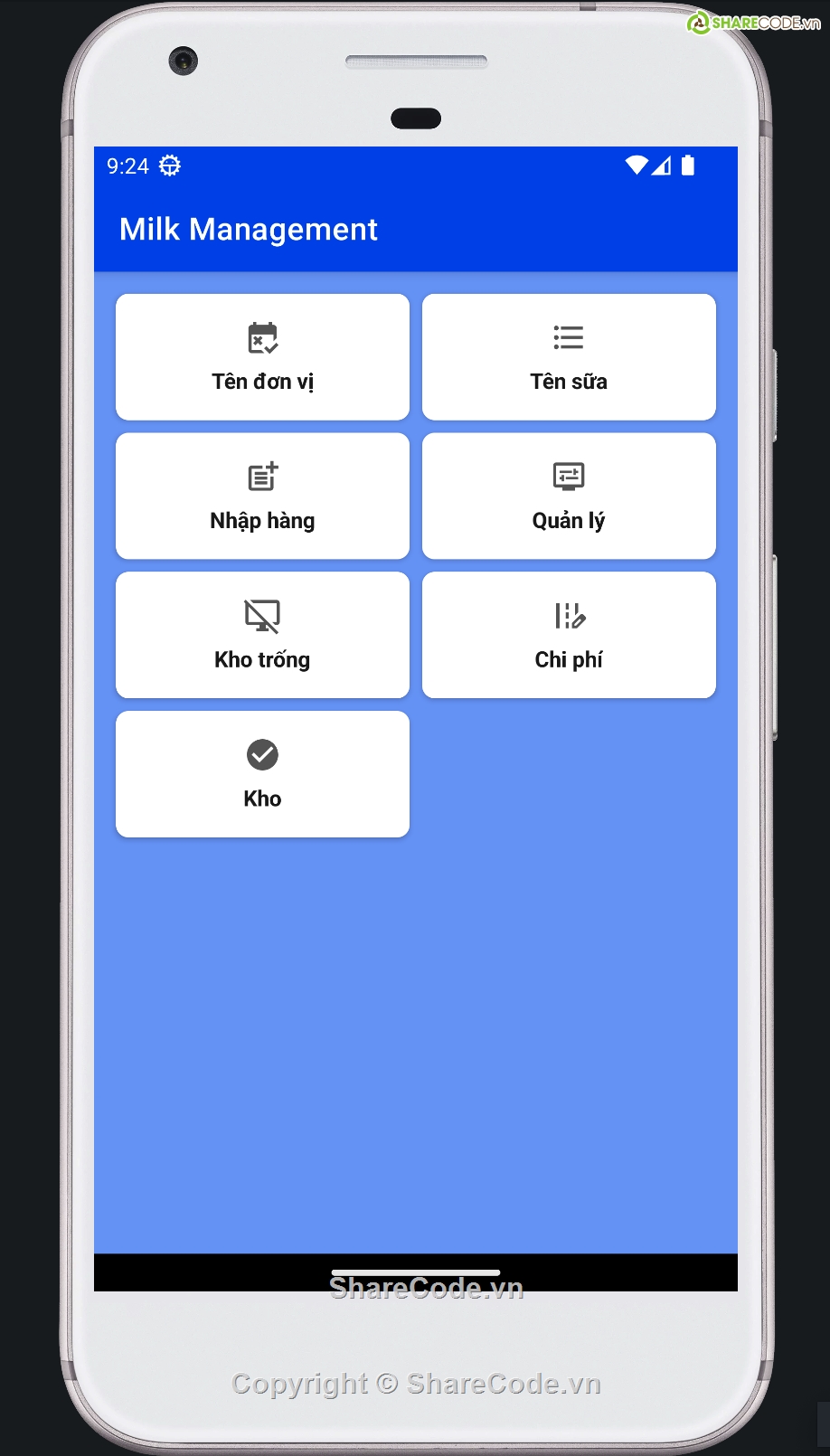 App Android  quản lý kho sữa,quản lý kho sữa,App quản lý kho sữa,Code app  quản lý kho sữa,Soure code  quản lý kho sữa