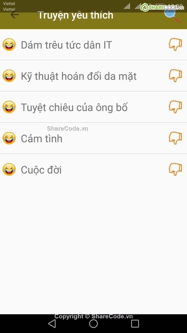 Truyện cười 2018 full code,code android Truyện cười,code truyện cười