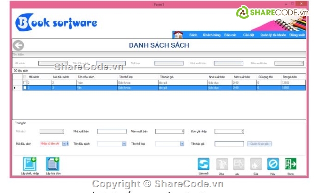 phần mềm quản lý,Phần mền quản lý,quản lý nhà sách,quản lý nhà sách C#