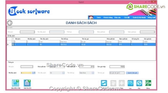 phần mềm quản lý,Phần mền quản lý,quản lý nhà sách,quản lý nhà sách C#