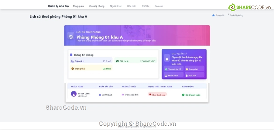 code tìm phòng trọ,quản lý trọ php mysql,code đồ án php