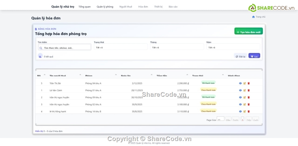 code tìm phòng trọ,quản lý trọ php mysql,code đồ án php