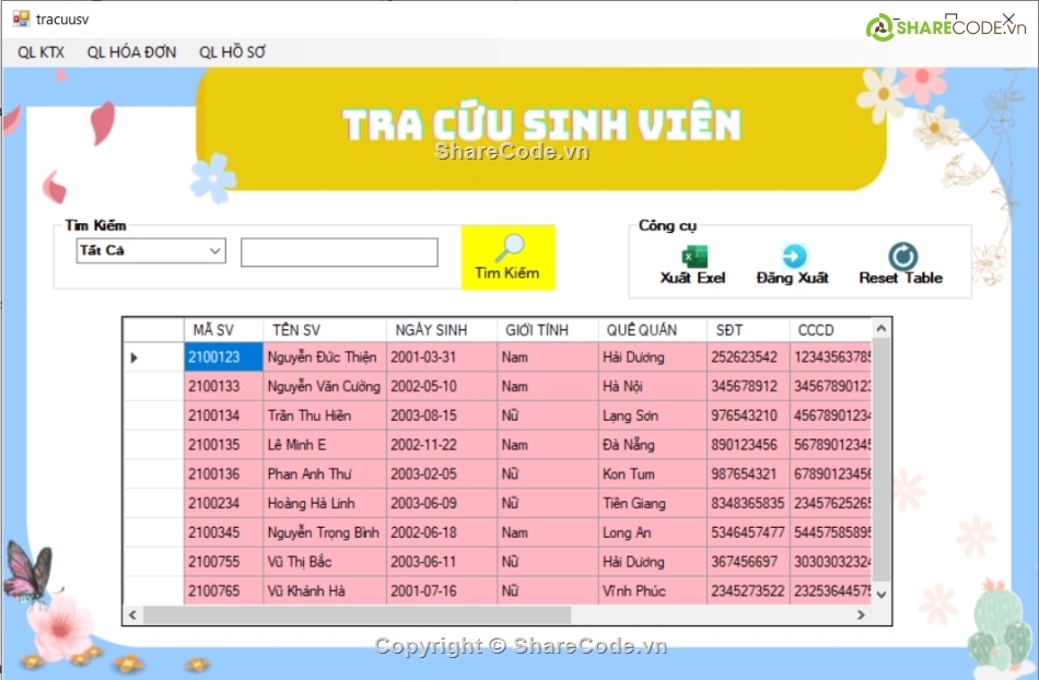 C#,kí túc xá,phần mền quản lý,winfrom c#,sqlserver,winfrom c# sqlserver