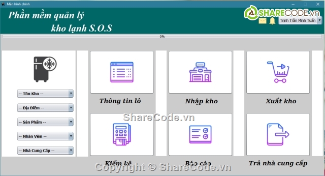 full code quản lý kho,java,quản lý kho lạnh