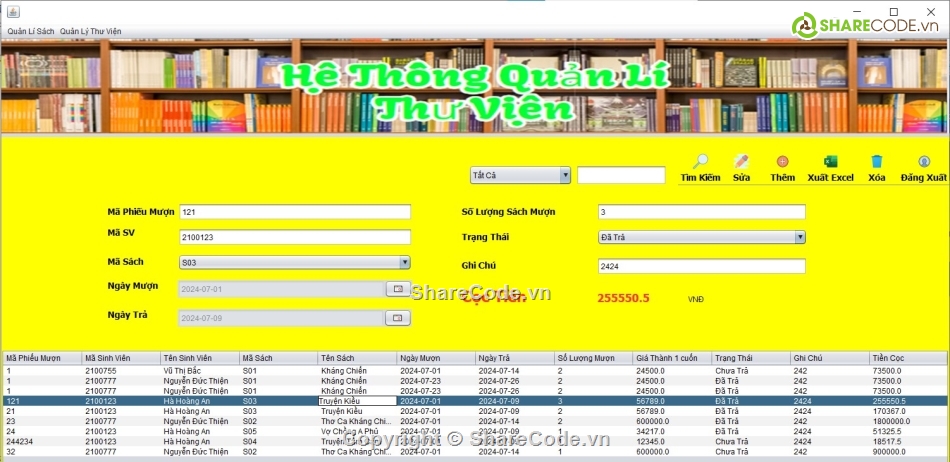 Java swing,hệ thống quản lí thư viện,java,quản lí thư viện java swing,đồ án,bài tập lớn