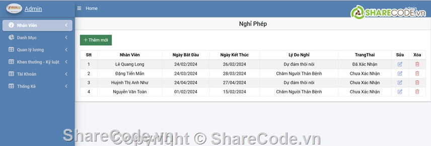 code web,NET,báo cáo,quản lý nhân viên,mvc asp.net,nhân sự