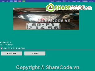 phần mềm quản lý,nhận dạng biển số,nhận dạng biển số xe,nhận dang biển số,biển xe máy,full code nhận dạng biển số