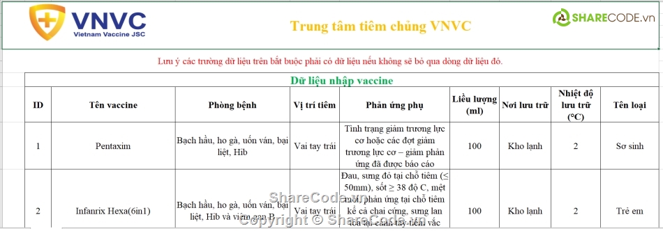 quản lý trung tâm tiêm chủng,web trung tâm tiêm chủng,code trung tâm tiêm chủng,web QL trung tâm tiêm chủng