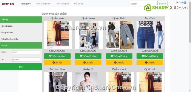 Web thời trang,website bán hàng,code php giao diện đẹp,Website bán hàng thời trang,full code bán quần áo thời trang