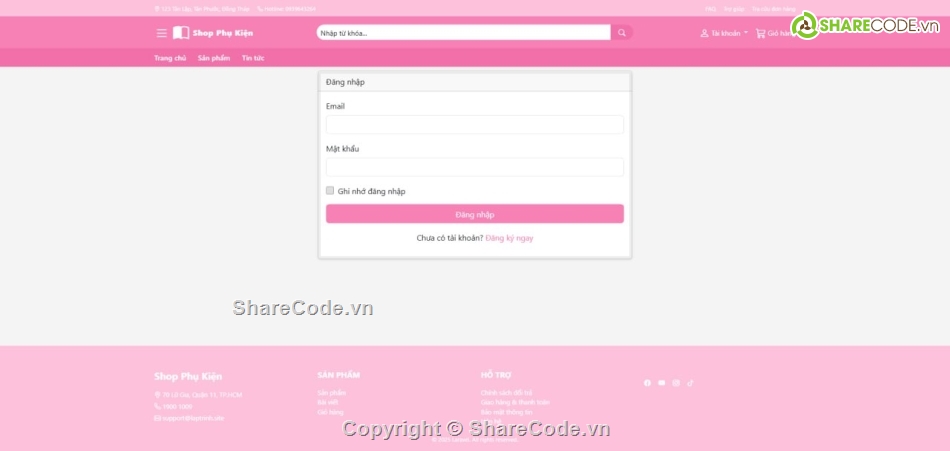 code quản lý cửa hàng,Laravel,quản lý đặt hàng,web đặt hàng