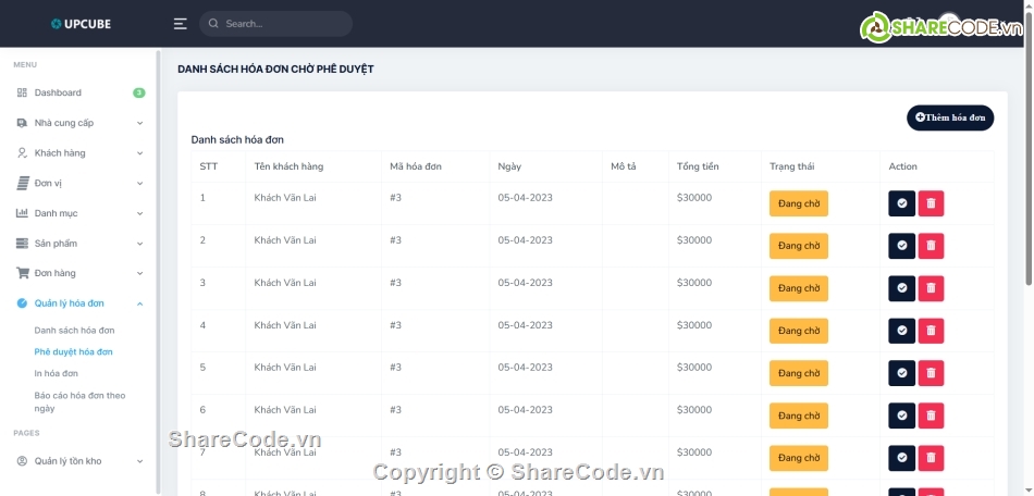 Quản lý kho hàng,Laravel,báo cáo