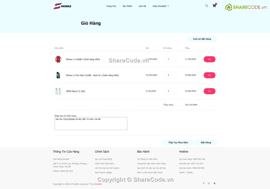 full code web bán điện thoại,code website bán điện thoại,web điện thoại PHP thuần,CodeWebsite bán điện thoại di động