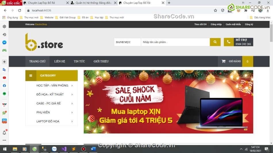 Website Bán Laptop,Code Website Bán Laptop,Website Bán Laptop ASP.NET MVC5,Code bán web laptop