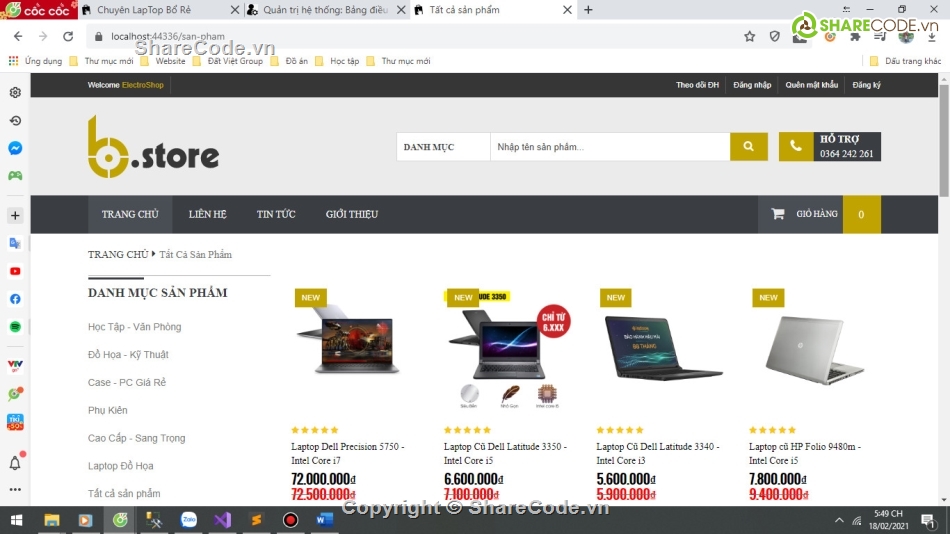 Website Bán Laptop,Code Website Bán Laptop,Website Bán Laptop ASP.NET MVC5,Code bán web laptop