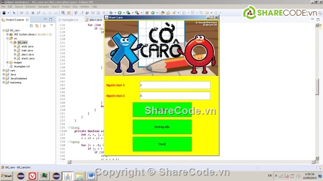 game caro,cờ caro,game caro java,code game caro,source code caro,cờ caro java