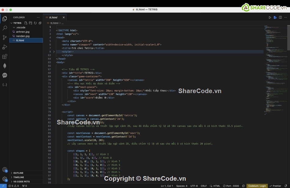 html,code game,Tetris,lập trình,code game Tetris,code