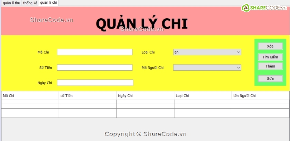 Code JavaSwing,Code Quản lý Thu Chi,Full Code Java 4,java,hệ thống quản lí,java swing