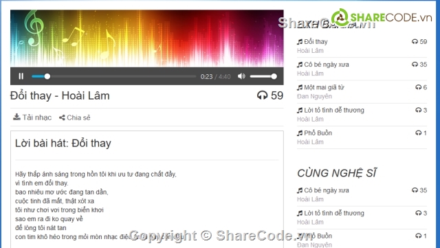 share code nghe nhạc bằng php mysql,code nghe nhạc bằng php,code nghe nhạc trực tuyến,code nghe nhạc