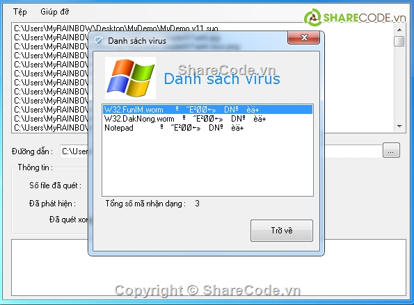 antivirus,code phần mềm Antivirus,Antivirus C#,phần mềm diệt virus