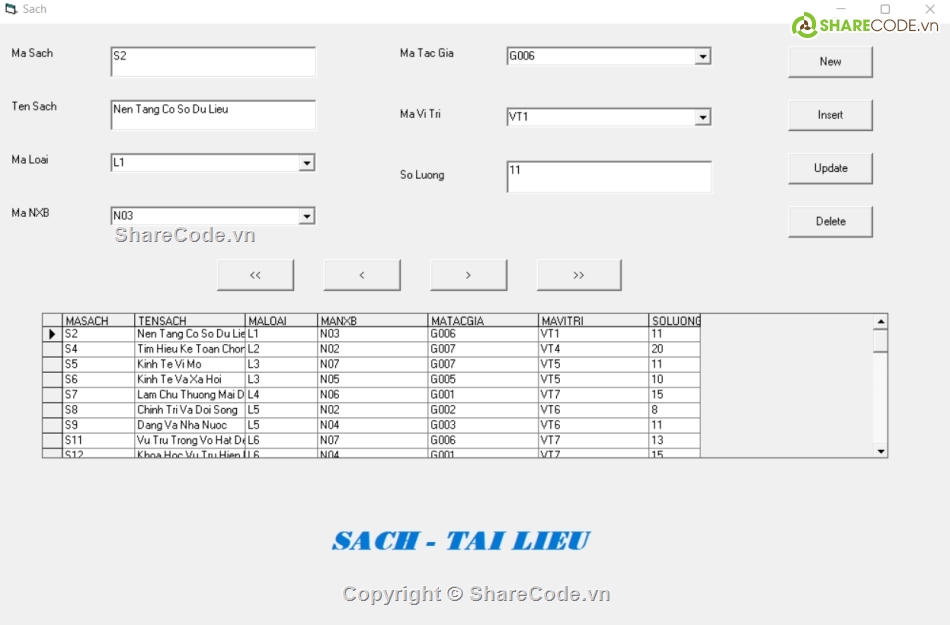 Quản lý sách,code phần mềm,code Visual Basic 6.0