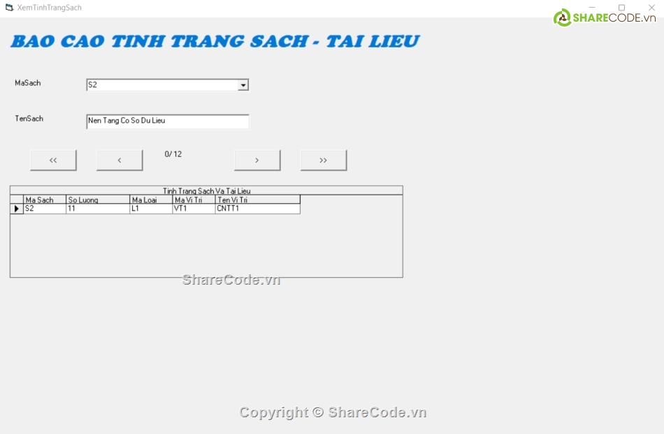 Quản lý sách,code phần mềm,code Visual Basic 6.0