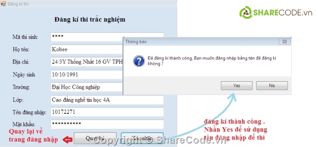 Trắc nghiệm,phân mềm quản lý,thi trắc nghiệm,code thi trắc nghiệm,quản lý và thi trác nghiệm,quản lý học sinh