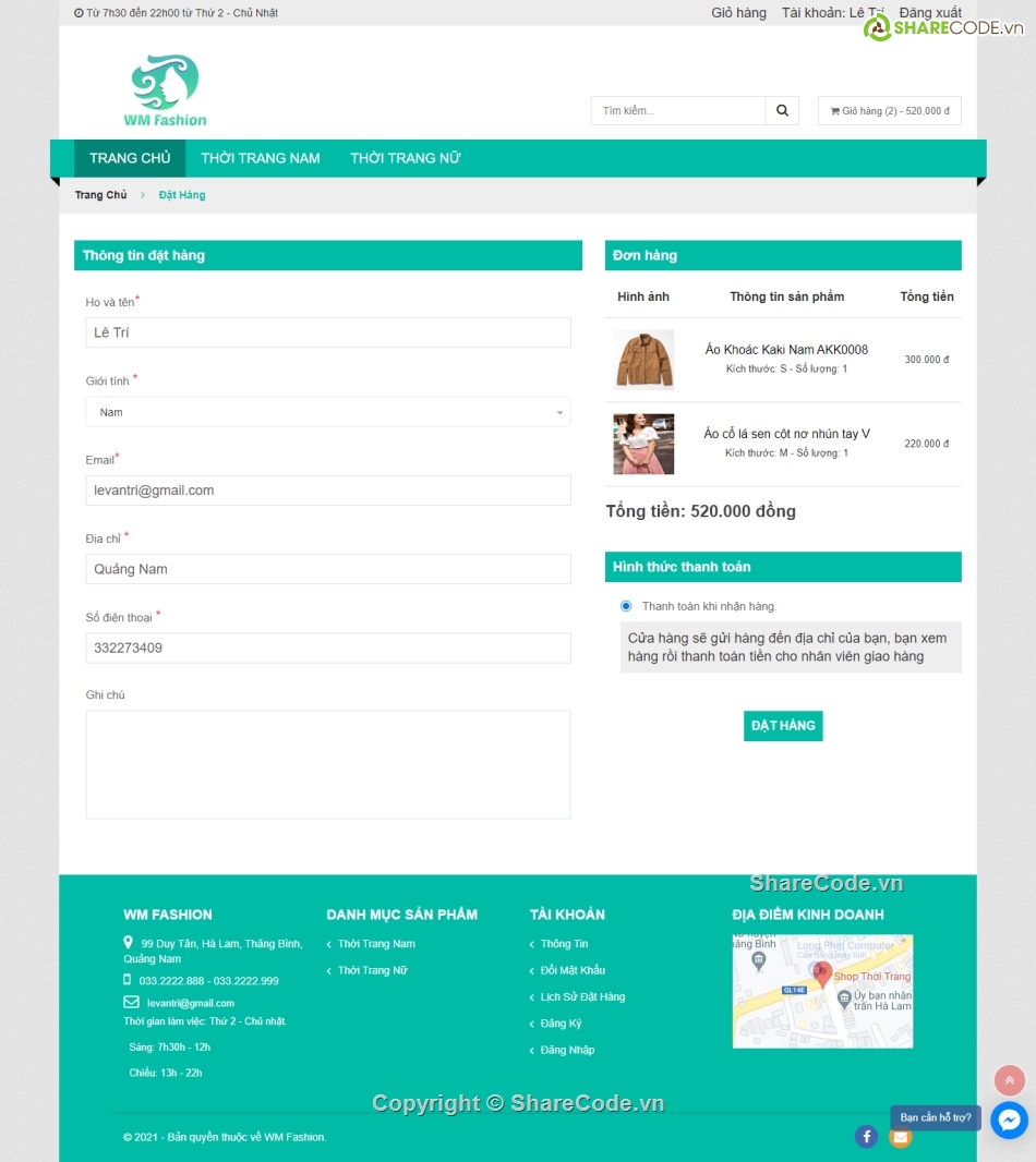 web thời trang,web shop thời trang,code web thời trang