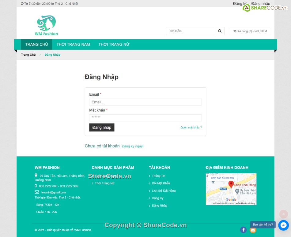 web thời trang,web shop thời trang,code web thời trang