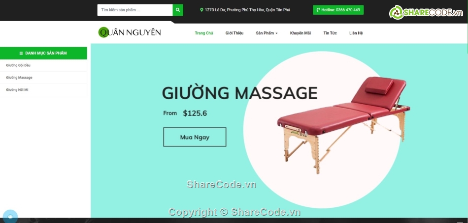 code web massage,ghế massage,ghế nối mi,website responsive,code website giá rẻ,full code website php