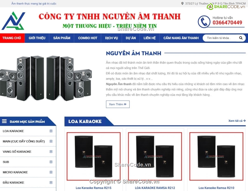 code web mobile,website dàn loa âm thanh,website âm thanh karaoke,website cung cấp dịch vụ loa,website tư vấn lắp đặt hệ thống âm thanh