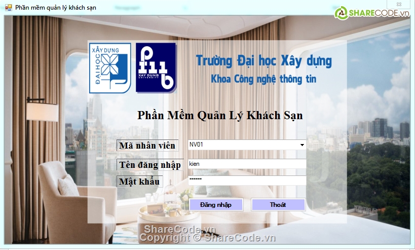 Quản lý khách sạn,đồ án c# quản lý khách sạn,quản lý khách sạn C#,quản lý khách sạn