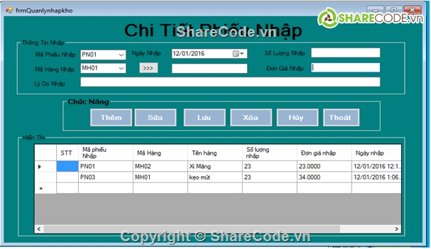 window form,quản lý kho,quan ly kho hang,quản lý kho hang,quản lý hàng hóa