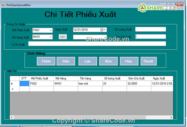 window form,quản lý kho,quan ly kho hang,quản lý kho hang,quản lý hàng hóa