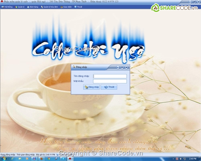 code quản lý cafe,code quan ly,quản lý quán ăn,quản lý coffe,quản lý cà phê