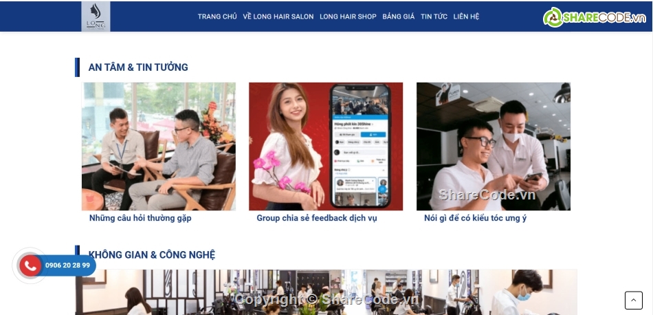 website chuẩn SEO,Full Code website,code web salon tóc,web salon tóc đẹp