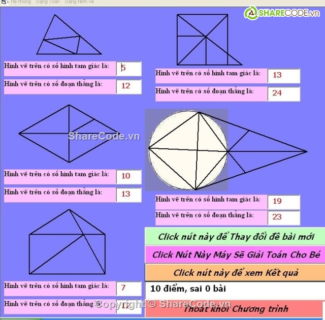 code Luyện giải toán cho bé,code phần mềm quản lý,code đồ án,share code,download chương trình luyện thi violympic,download chương trình giáo dục phổ thông mới