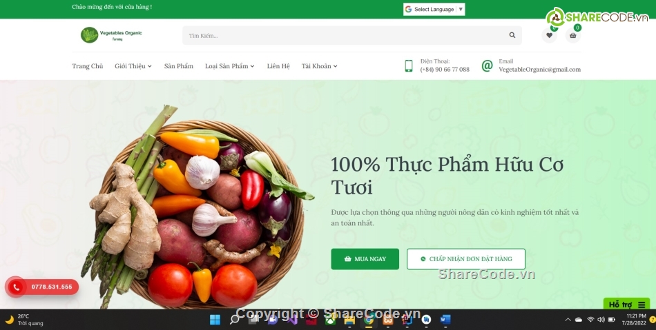 App Android bán thực phẩm,code Java bán thực phẩm,App hệ thống Vegetable