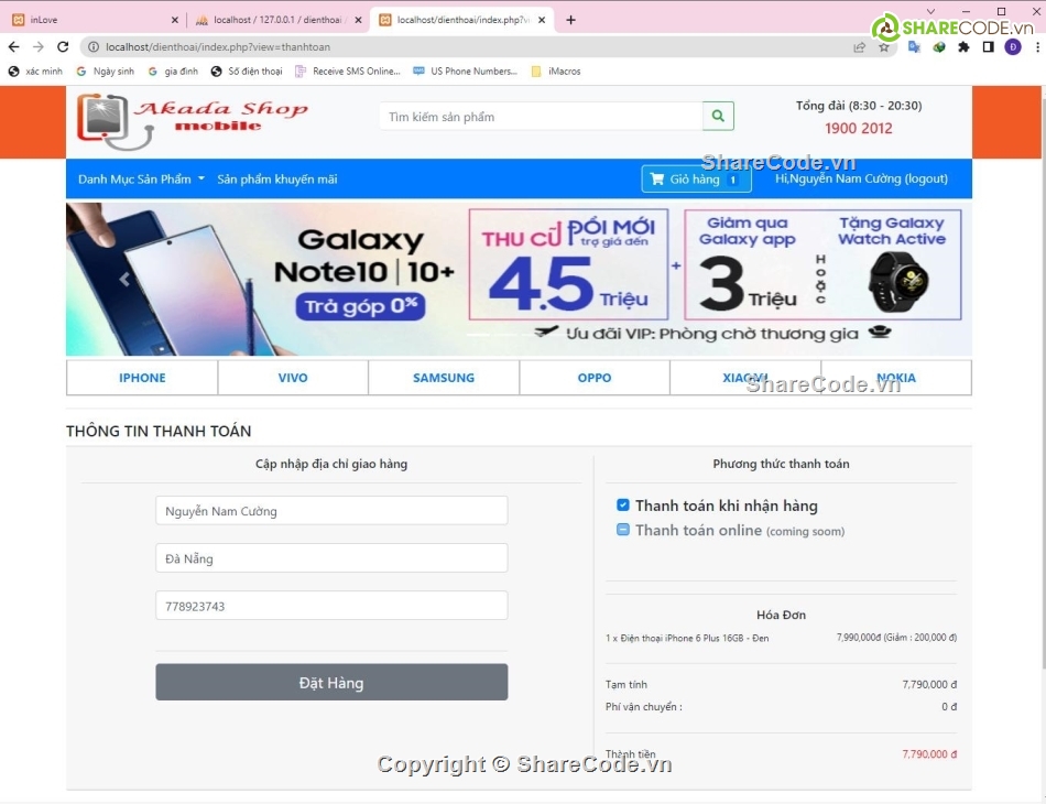 web bán điện thoại php,code web bán điện thoại,code website bán điện thoại,Codeweb bán điện thoại php