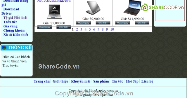 code bán hàng,code asp.net,code web asp.net,Shopping Laptop