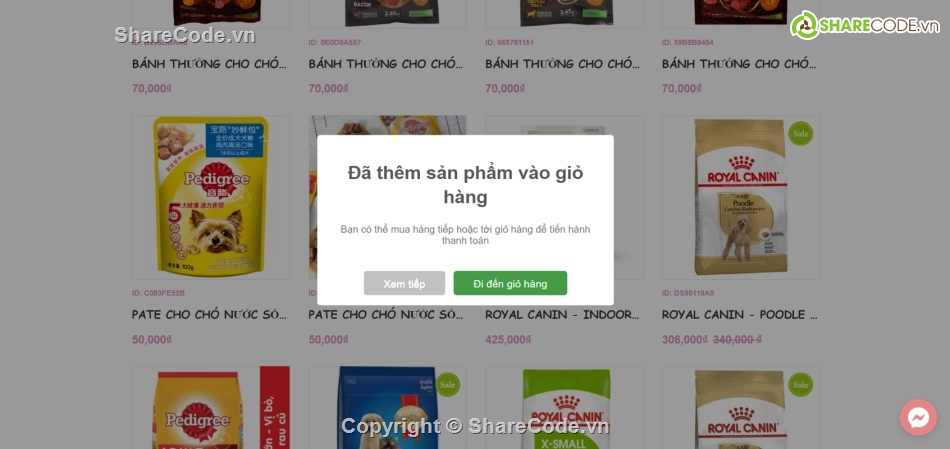 website bán thức ăn thú cưng,code website phụ kiện thú cưng,web thú cưng,Code web thú cưng php laravel