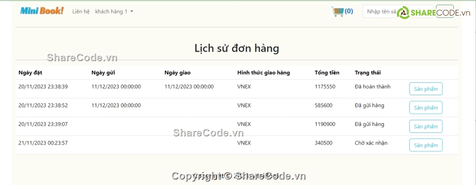 web bán sách,Full code web bán sách online,web văn phòng phẩm