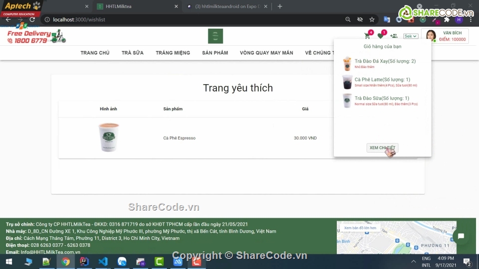 Code java web trà sữa,code web trà sữa,source code trà sữa