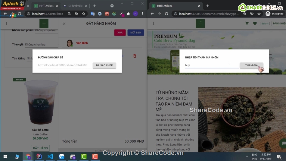 Code java web trà sữa,code web trà sữa,source code trà sữa