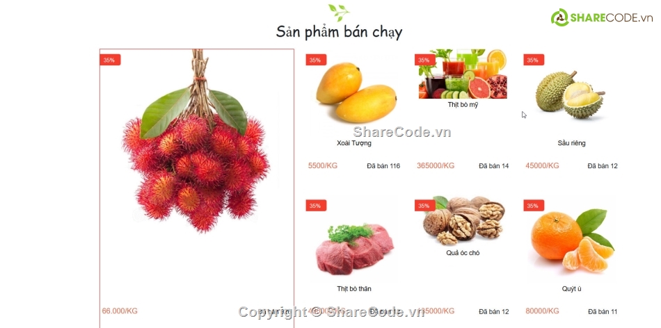 web thương mại điện tử,code web bán rau,code web bán rau củ quả,code web bán thực phẩm