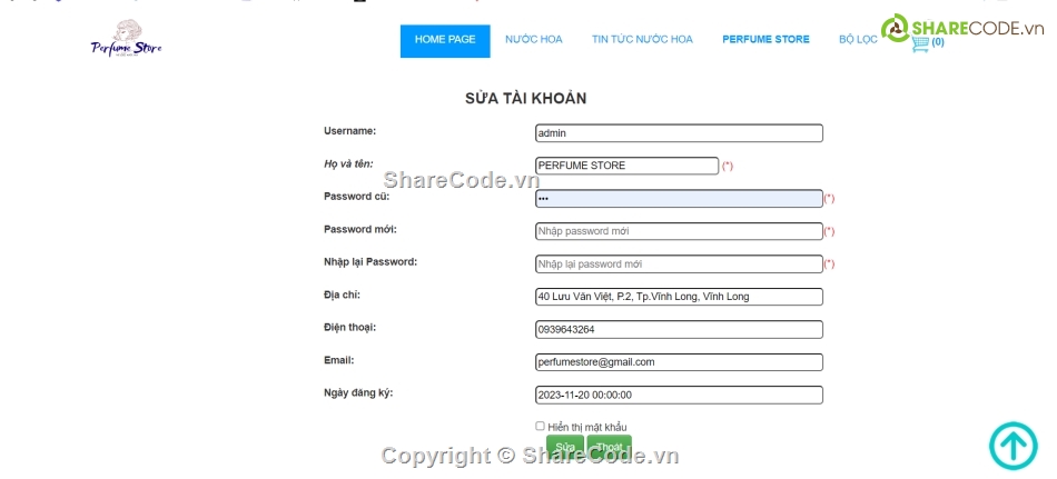 full code thương mại điện tử,website quản lý cửa hàng nước hoa,code đồ án lớn thương mại