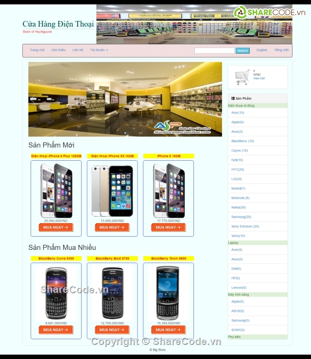 giao diện web,code web bán hàng,website bán hàng,bán điện thoại,web bán điện thoại