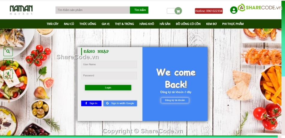 Code website bán  trái cây,Full code website bán trái cây,template website rau củ quả