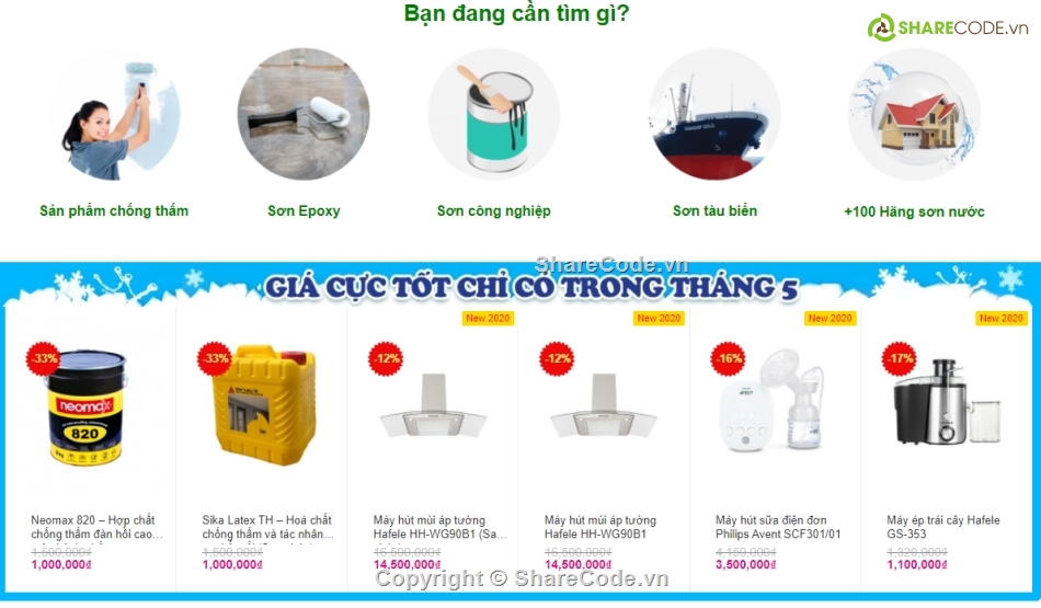 website vật liệu xây dựng,Code website đồ gia dụng,full code bán vật liệu