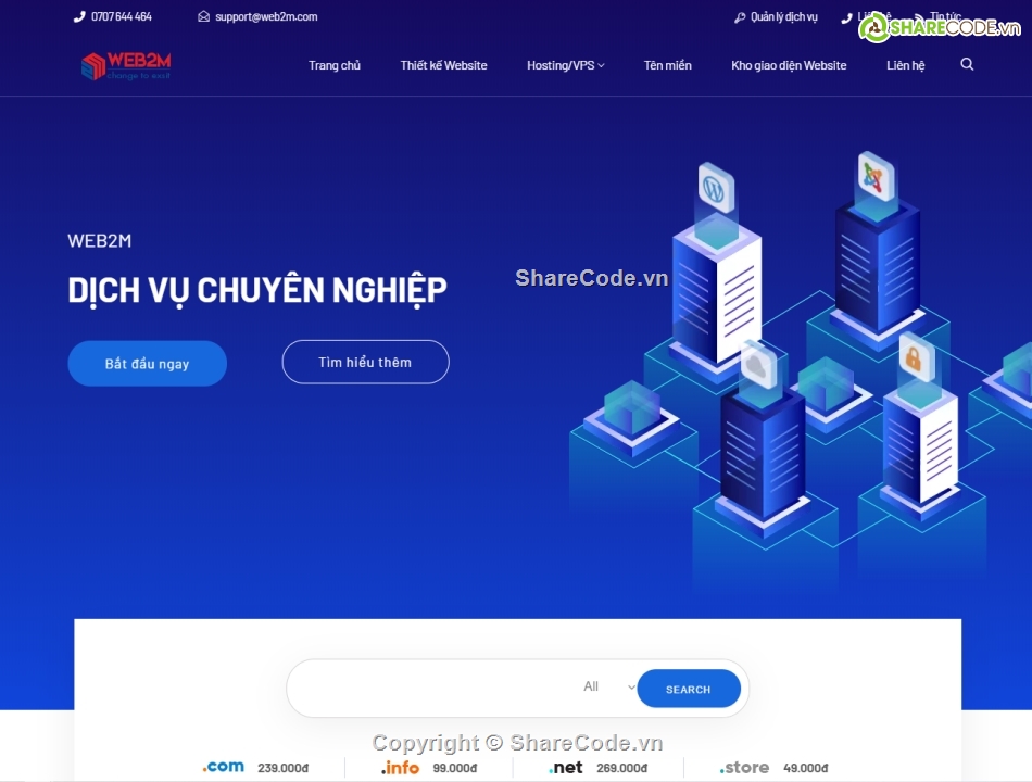 web công ty,web giới thiệu công ty,website chuẩn SEO,website bán Hosting